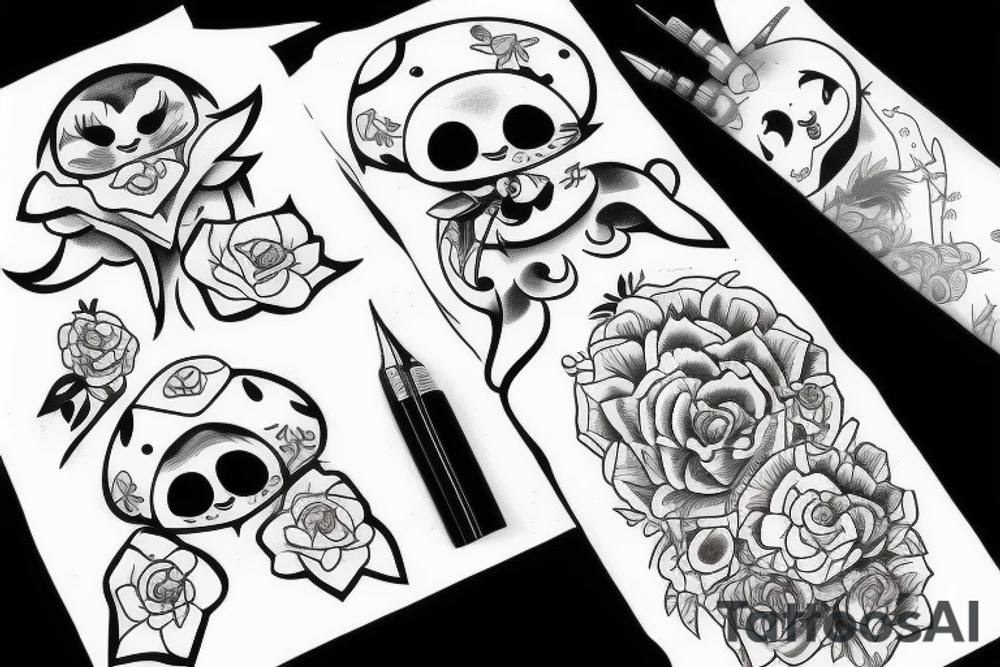 kawaii tattoo idea