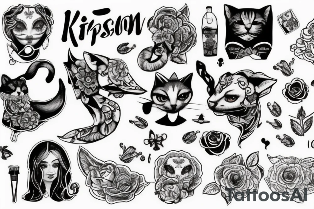 Иггдросиль в корнях которого руна альгиз tattoo idea