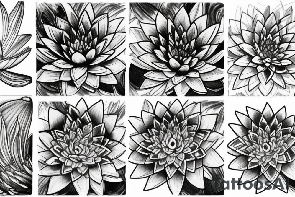 Karma, waterlily, self love tattoo idea