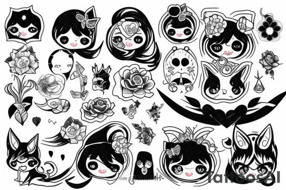 kawaii tattoo idea