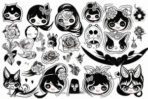kawaii tattoo idea