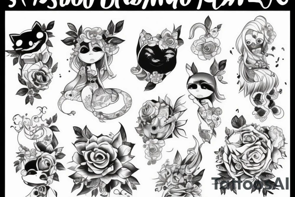 kawaii tattoo idea