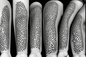 dog's paw print tattoo idea