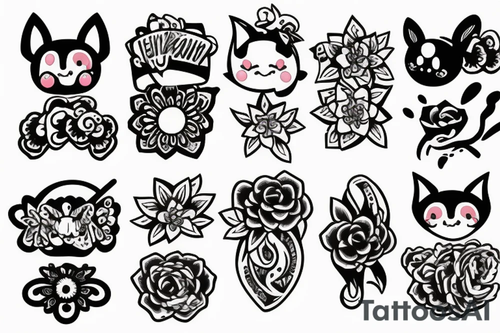 kawaii tattoo idea
