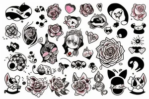 kawaii tattoo idea