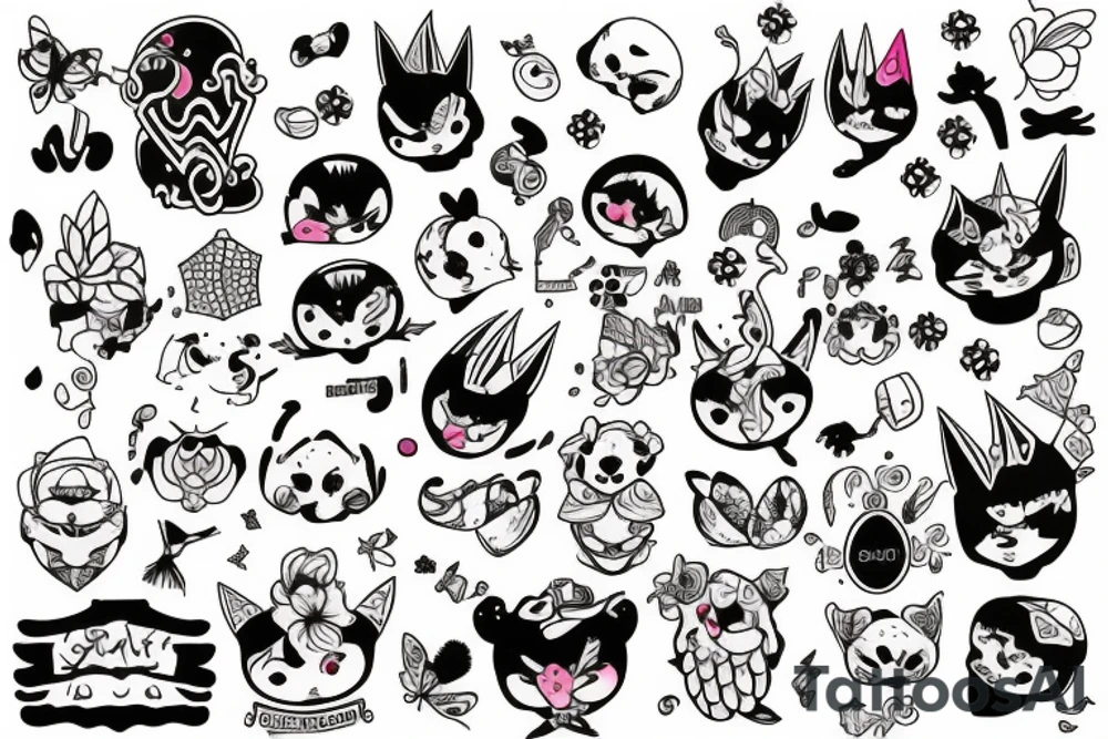 kawaii tattoo idea