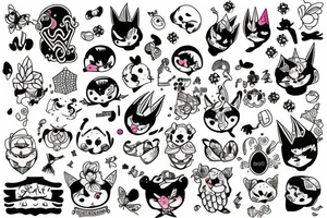 kawaii tattoo idea