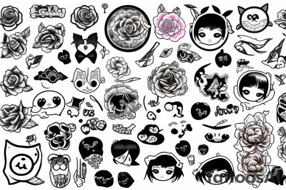 kawaii tattoo idea