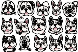 kawaii dog tattoo idea