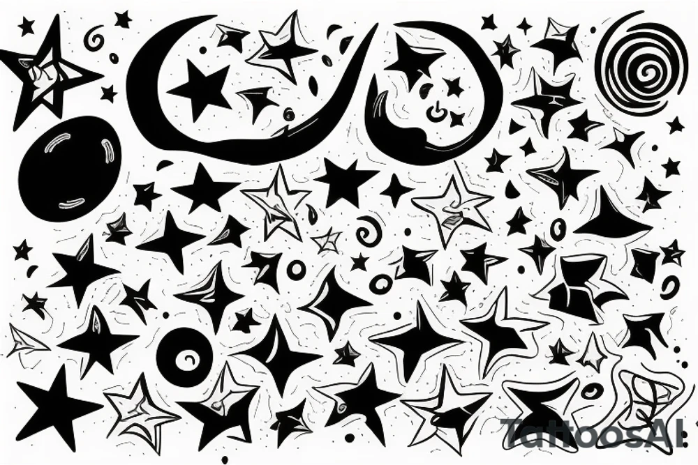 stars tattoo idea