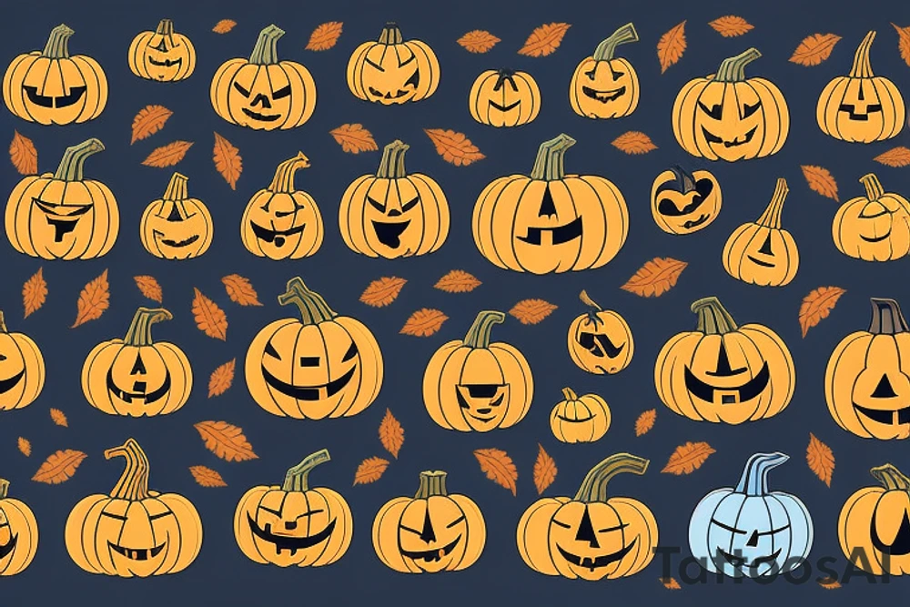 pumpkin kemomimi mechanism tattoo idea