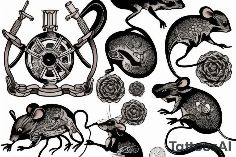 Mouse　mechanism tattoo idea