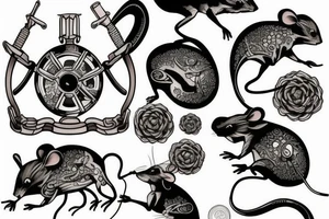Mouse　mechanism tattoo idea