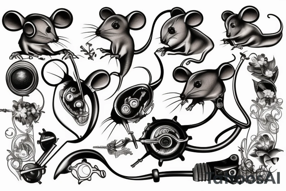 Mouse　mechanism tattoo idea
