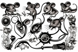 Mouse　mechanism tattoo idea