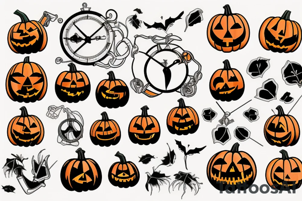 pumpkin mechanism tattoo idea