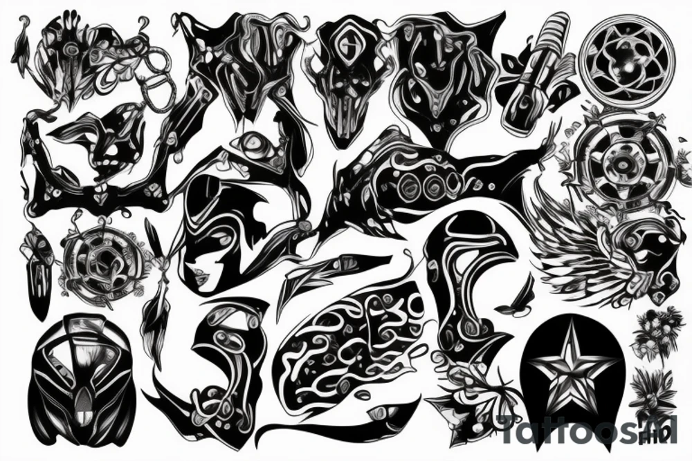 cyber tattoo idea
