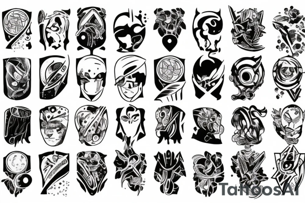 cyber galaxy tattoo idea