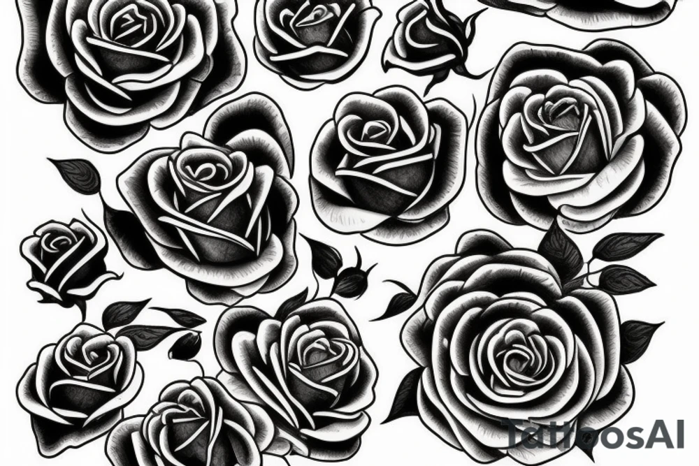 Rose tattoo tattoo idea