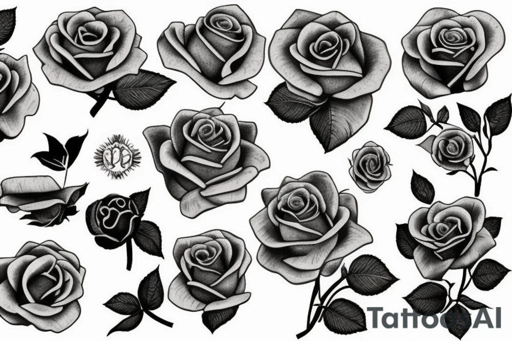Rose tattoo tattoo idea