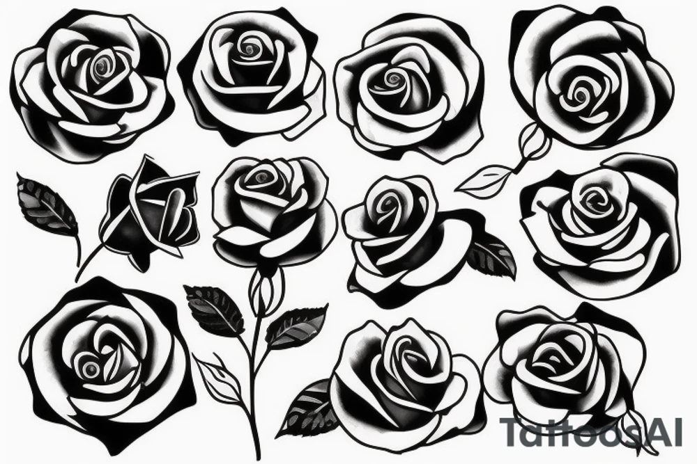 Rose tattoo tattoo idea