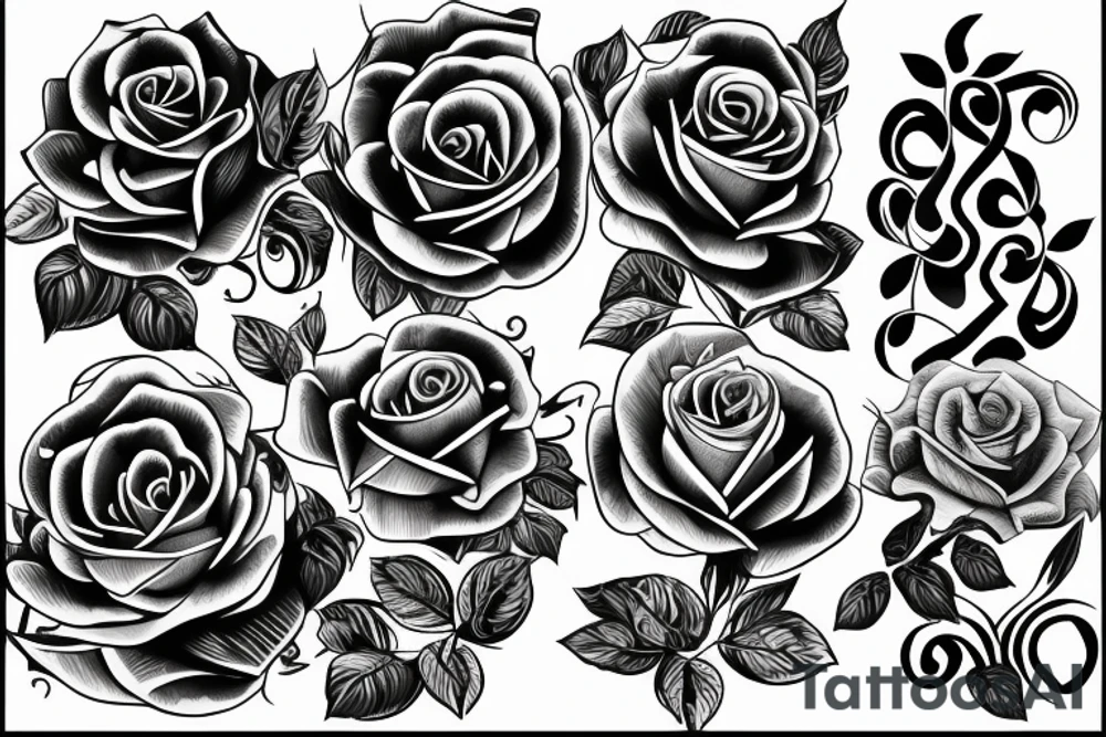 Rose tattoo tattoo idea