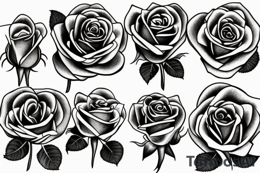 Rose tattoo tattoo idea