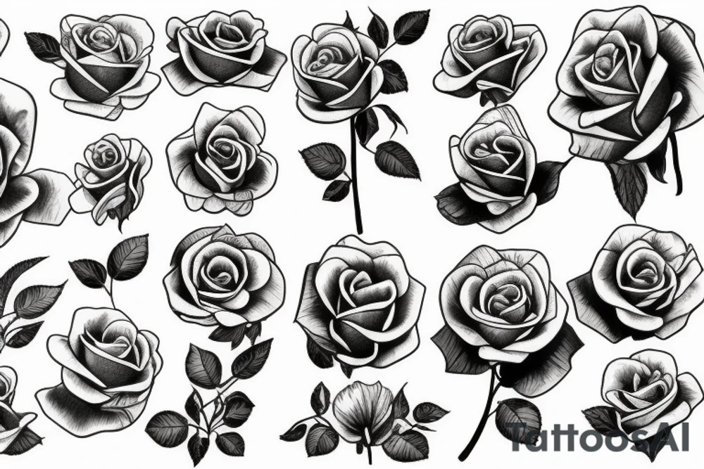 Rose tattoo tattoo idea