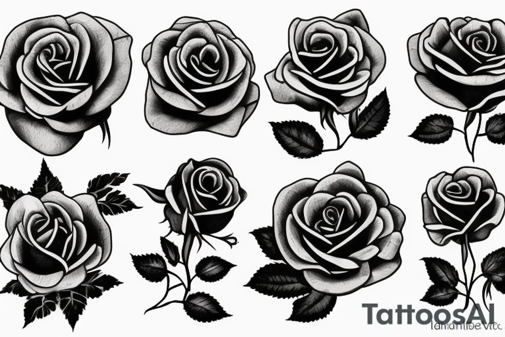 Rose tattoo tattoo idea