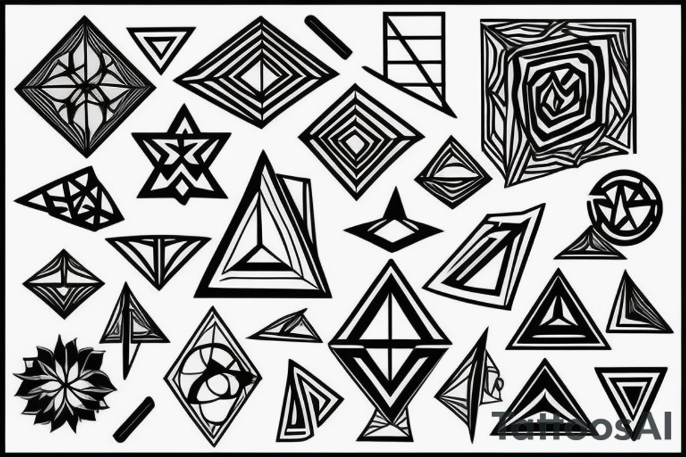 geometric tattoo idea