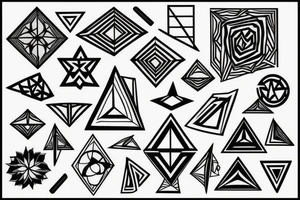 geometric tattoo idea