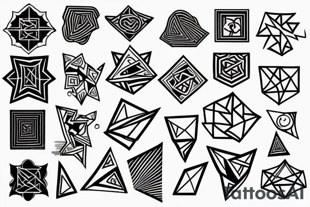 geometric tattoo idea