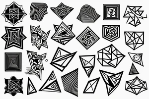 geometric tattoo idea