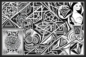 geometric tattoo idea