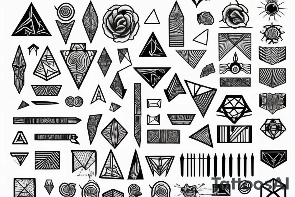 geometric tattoo idea