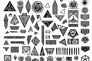 geometric tattoo idea