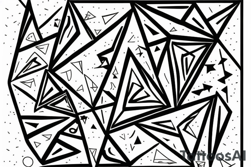 Triangle with gemini in top and libra in the bottoms tattoo idea Triangle with gemini in top and libra in the bottoms tattoo idea
