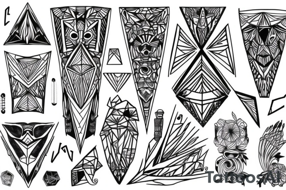 geometric tattoo idea