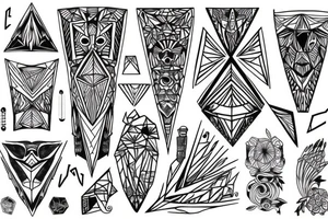 geometric tattoo idea