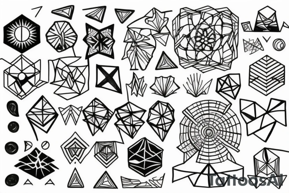 geometric tattoo idea