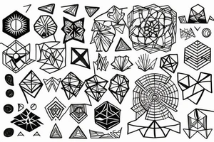 geometric tattoo idea