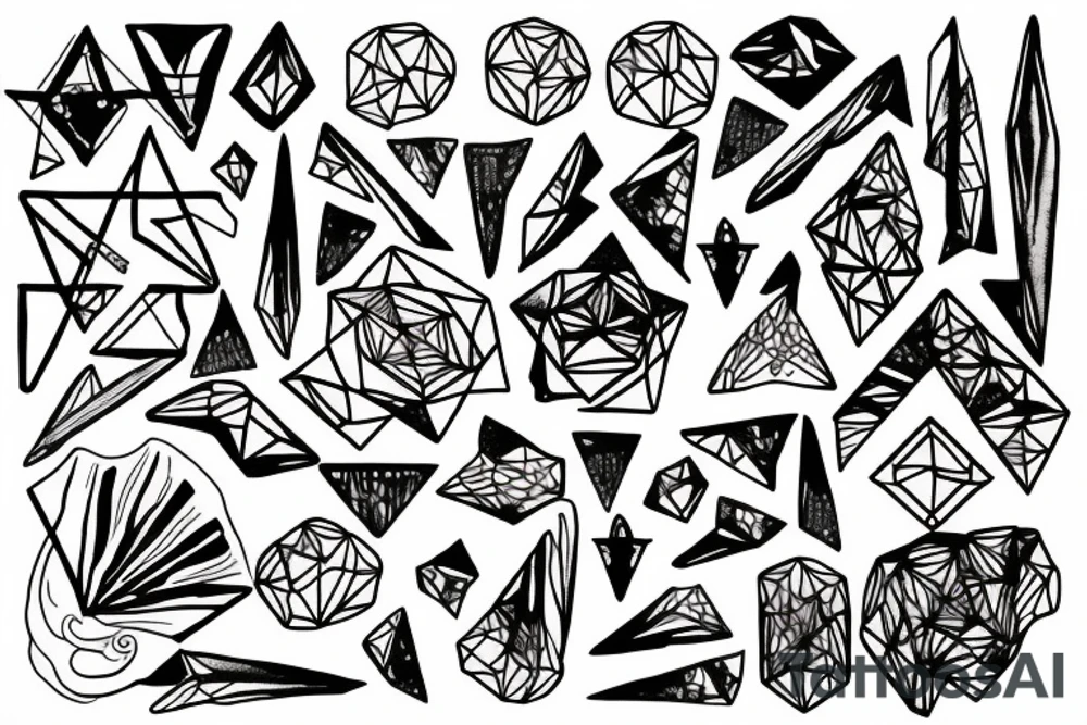 geometric tattoo idea