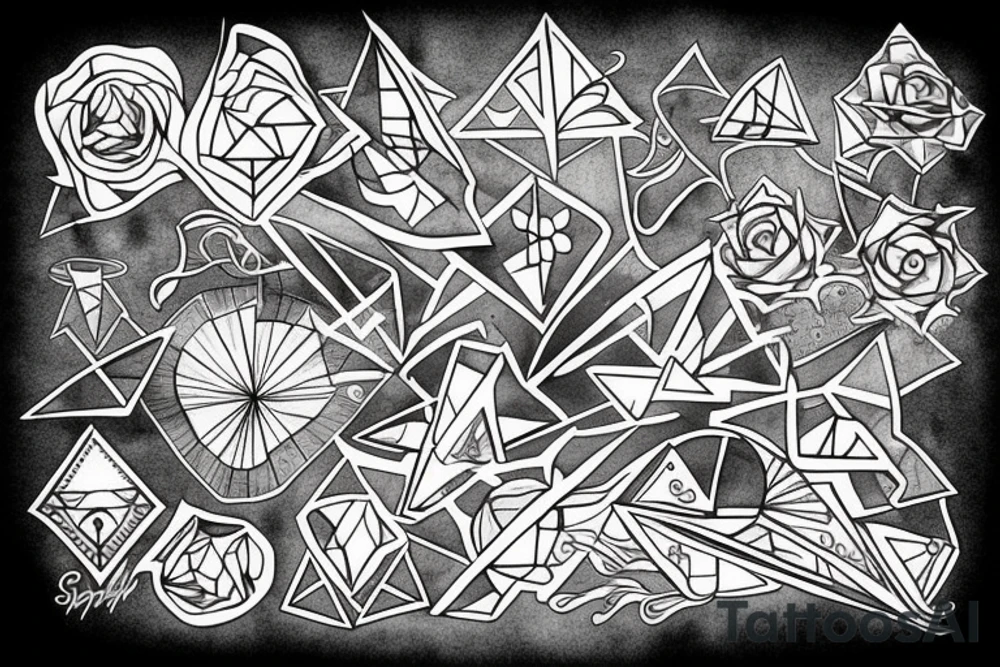 geometric tattoo idea