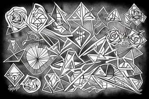 geometric tattoo idea