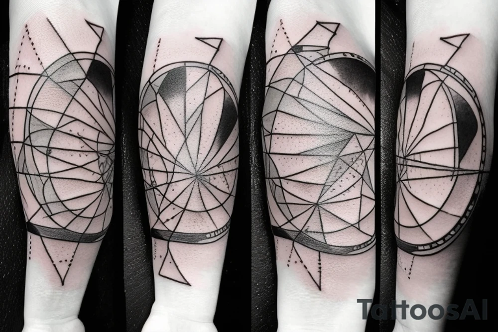 geometric Solar System Tattoo tattoo idea