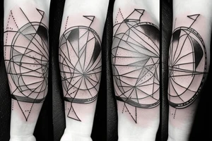 geometric Solar System Tattoo tattoo idea