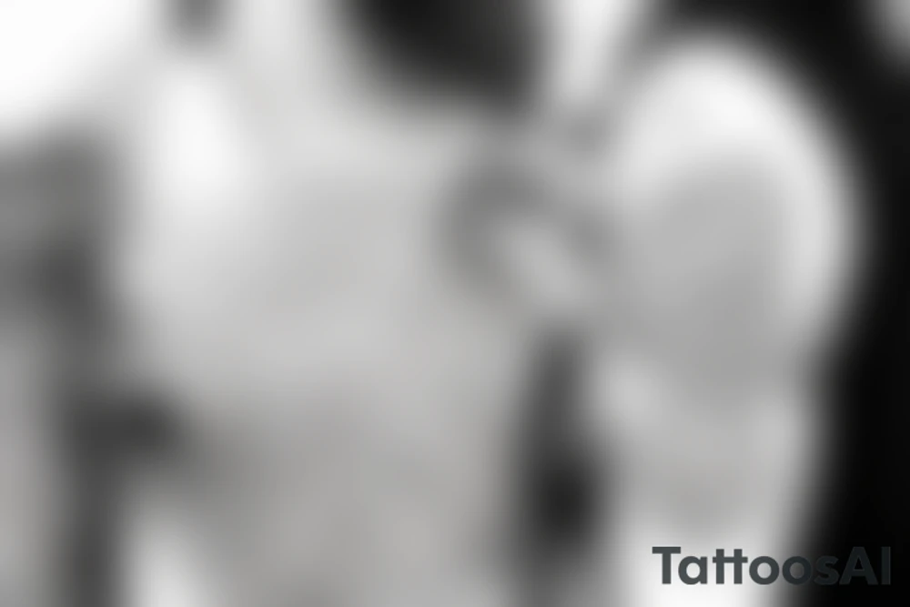 chain of planets adorned with geometric patterns tattoo idea