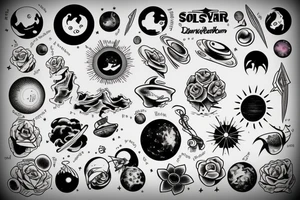 Solar System Tattoo tattoo idea