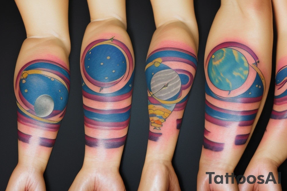 Solar System Tattoo tattoo idea