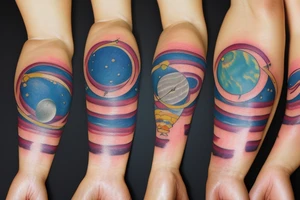 Solar System Tattoo tattoo idea